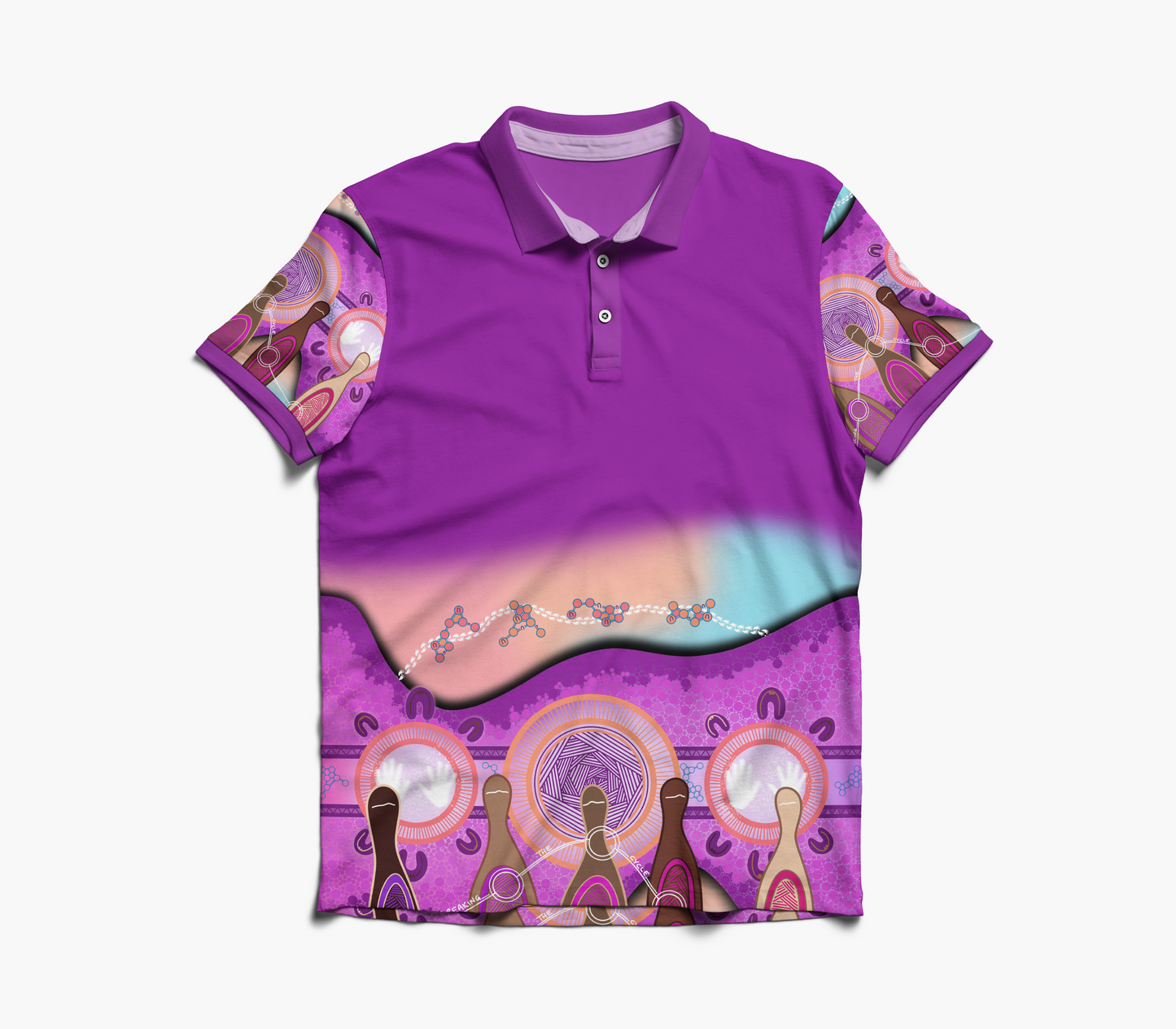 Pre-Order for 2026: Women's Gani Yirra x Challenge DV Purple Polo Workshirt