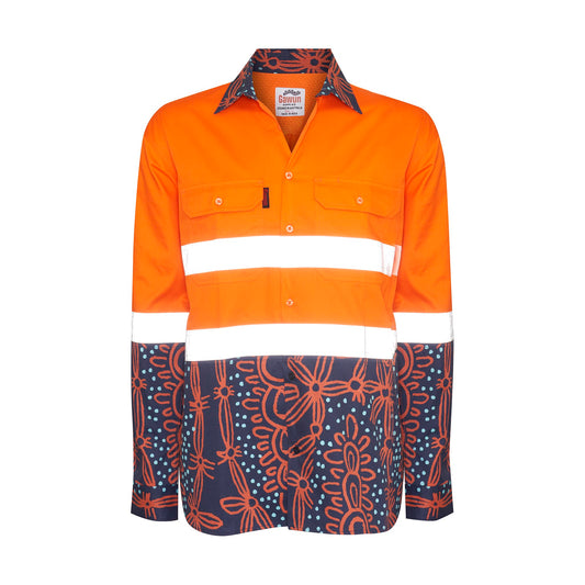 Wunya Hi-Vis Orange Lightweight Taped Shirt