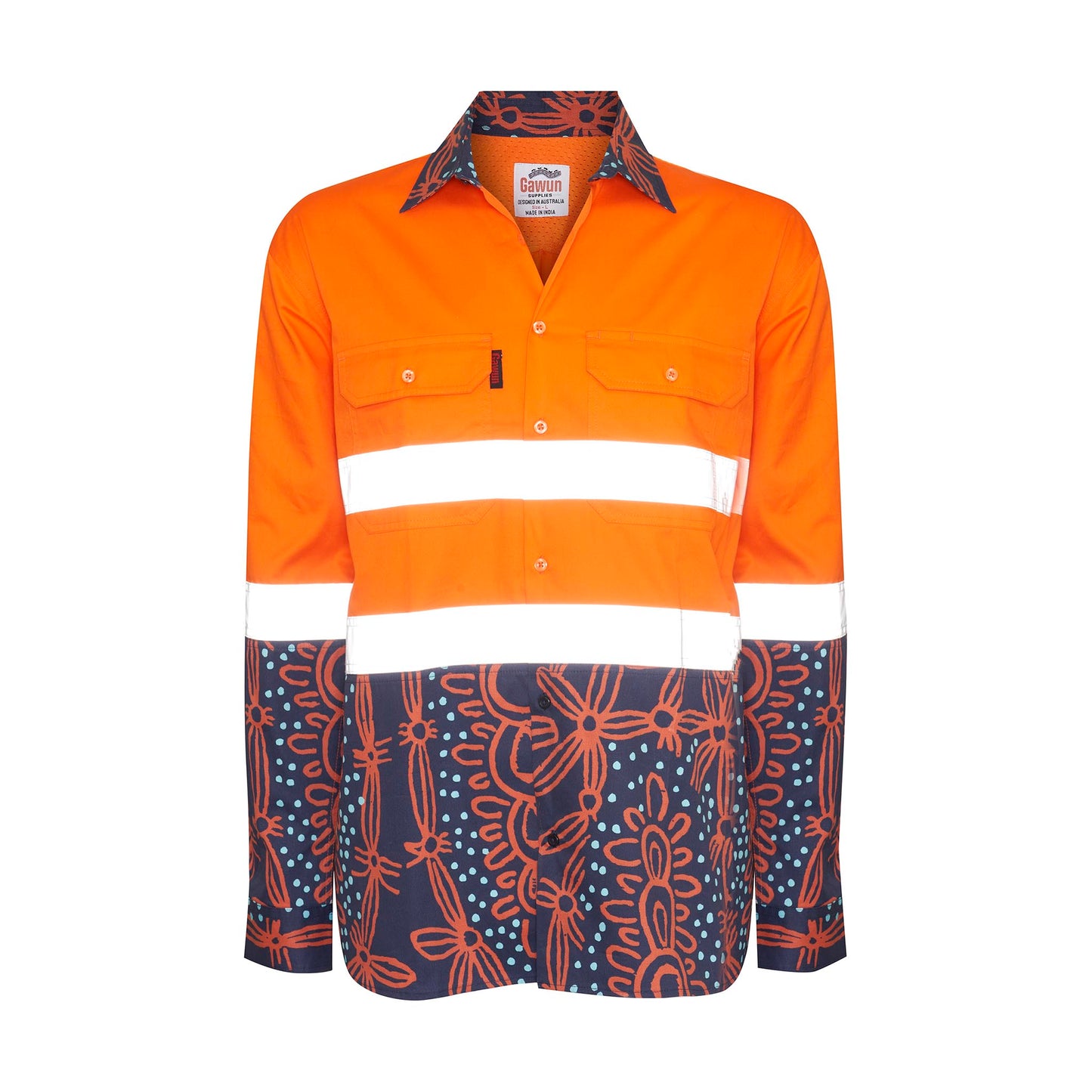 Wunya Hi-Vis Orange Lightweight Taped Shirt