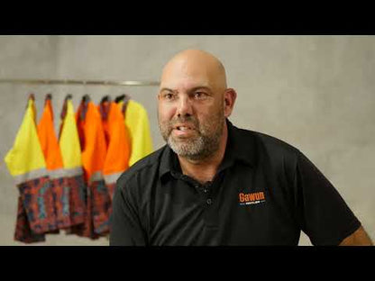 Wunya Hi-Vis Orange Lightweight Taped Shirt